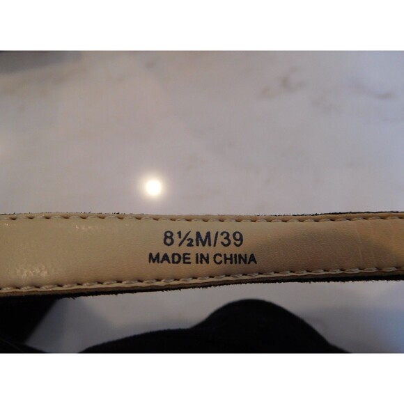 SOLE SOCIETY "Joanan" Black Suede Leather Ankle Strap Criss-Cross Sandals 8.5M - Picture 11 of 11